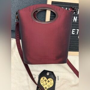 Elegant Gucci VINTAGE canvas 3-1 bag